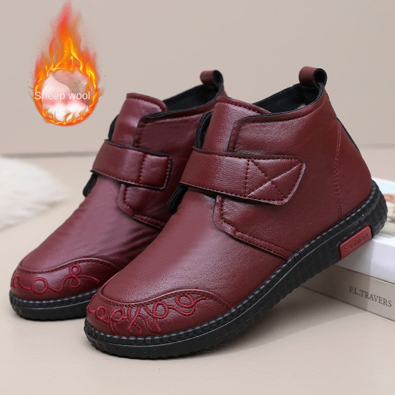 【2024 Nou】Pantofi noi de toamnă și iarnă pentru femei, din catifea, din bumbac cald