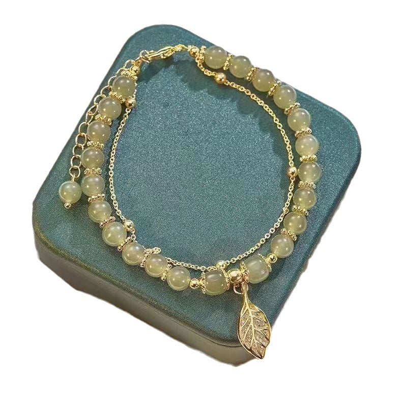 【2025 New】Brățară nouă din aur de 14K din Jad Hetian