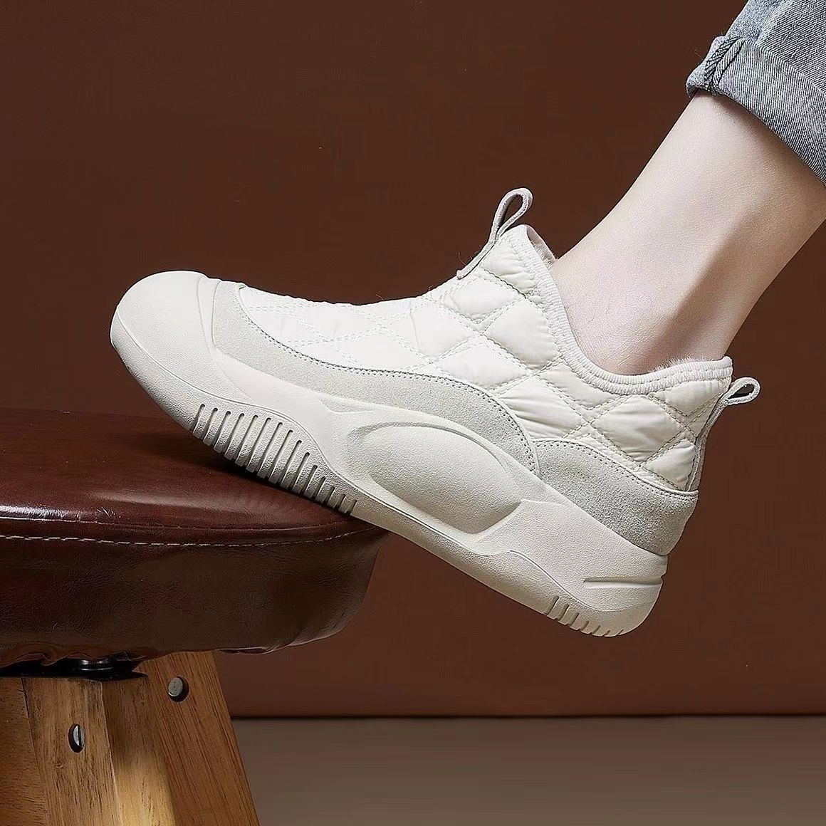 【2024 Nou】Cizme de zăpadă cu blană anti-alunecare îngroșate