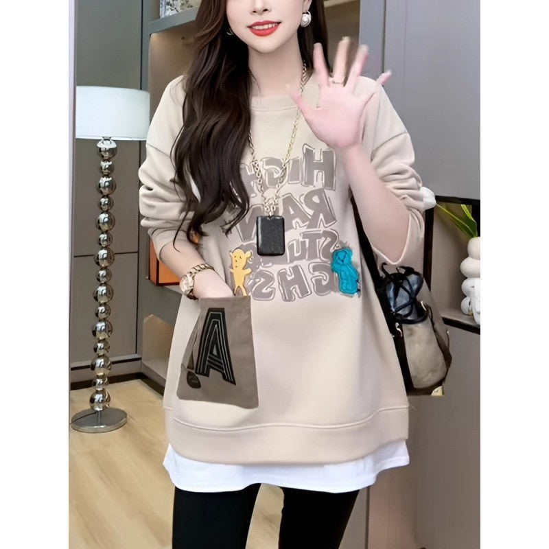 【2024 Nou】Top de catifea de lungime medie, plus toamna si iarna